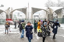   بارش برف در تهران 2