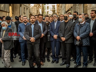 تشییع پیکر خانم اعظم (عالیه) روحانی، همسر شهید مطهری