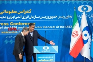 کنفرانس مطبوعاتی رئیس سازمان انرژی اتمی و مدیرکل آژانس بین المللی انرژی اتمی