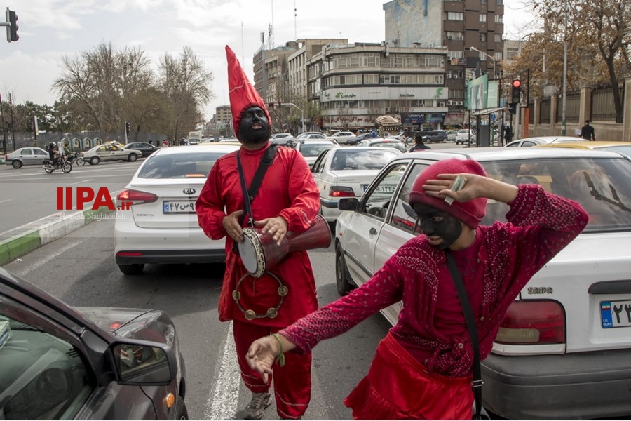   حاجی فیروز در خیابان های تهران