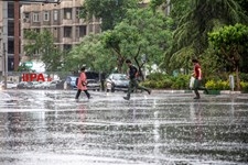   بارش باران بهاری در تهران