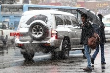   بارش برف  صبحگاهی در تهران