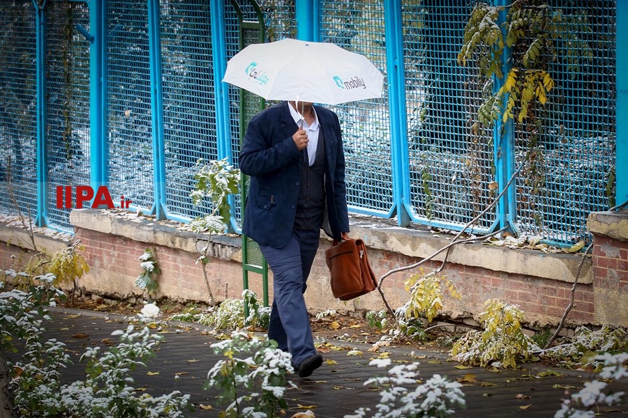   بارش برف  صبحگاهی در تهران