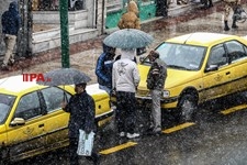   بارش برف  صبحگاهی در تهران