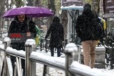  بارش برف  صبحگاهی در تهران