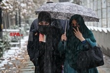   بارش برف  صبحگاهی در تهران