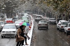   بارش برف  صبحگاهی در تهران