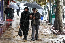   بارش برف  صبحگاهی در تهران