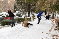   برف پاییزی در تهران