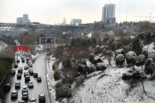   برف پاییزی در تهران