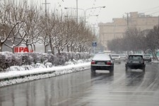   بارش برف پاییزی در مشهد