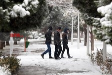   بارش برف پاییزی در مشهد