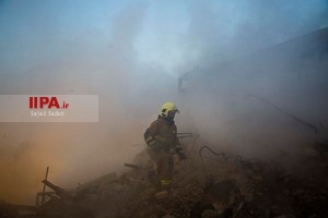 چهارمین روز عملیات امداد و نجات حادثه ساختمان پلاسکو