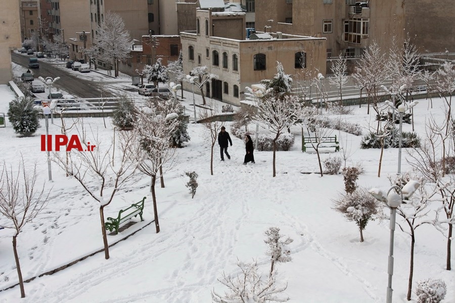   بارش برف زمستانی در تهران 
