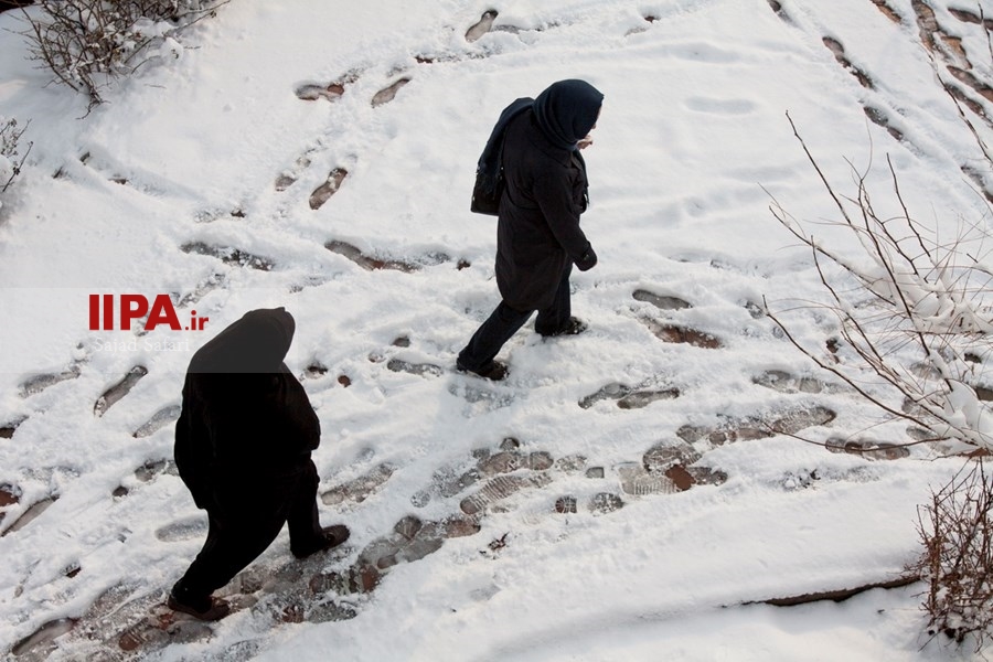   بارش برف زمستانی در تهران 