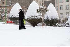   بارش برف زمستانی در تهران 