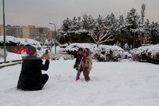   بارش برف زمستانی در تهران 