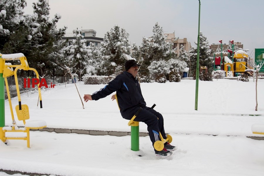  بارش برف زمستانی در تهران 