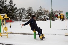   بارش برف زمستانی در تهران 