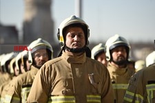   تشییع پیکر شهدای آتش‌نشان حادثه پلاسکو-1