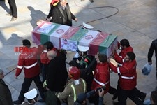   تشییع پیکر شهدای آتش‌نشان حادثه پلاسکو-1