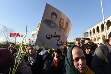   تشییع پیکر شهدای آتش‌نشان حادثه پلاسکو-1