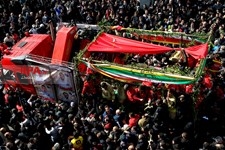   تشییع پیکر شهدای آتش‌نشان حادثه پلاسکو2