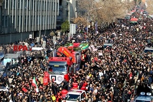 تشییع پیکر شهدای آتش‌نشان حادثه پلاسکو2