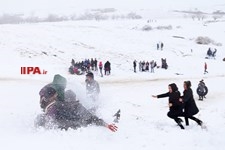   برف بازی در مشهد 