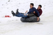   برف بازی در مشهد 