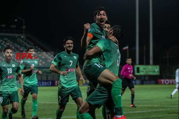 دیدار تیم های فوتبال ذوب آهن ایران و بنیادکار ازبکستان‎