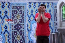   آئین معنوی اعتکاف در مسجد گوهرشاد حرم مطهر رضوی